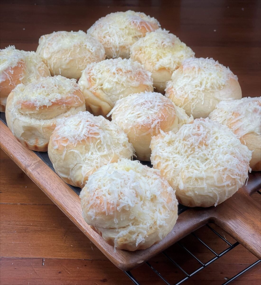 Ensaymada with Cream Cheese Filling