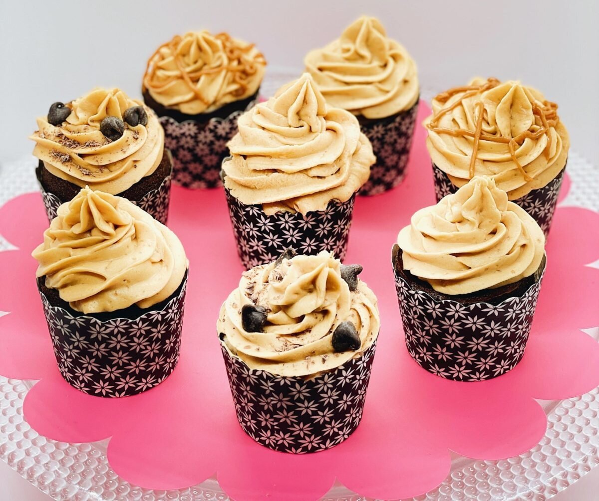 Salted Caramel and Chocolate Cupcakes